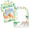 Big Dot of Happiness Safari Animals Invitations with Envelopes, You're Invited Jungle Birthday or Baby Shower Fill-In Invitation Flat Cards - 12 Ct